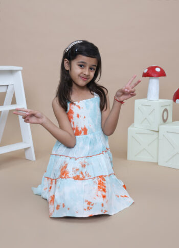 Summer Sky Smocked Dress